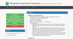 Desktop Screenshot of admission.bau.edu.bd