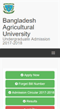 Mobile Screenshot of admission.bau.edu.bd