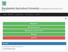 Tablet Screenshot of admission.bau.edu.bd